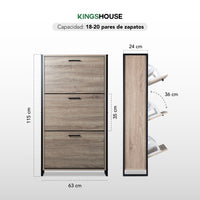 Thumbnail for Mueble Zapatero Gabinete Organizador con 3 Niveles
