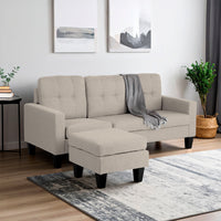 Thumbnail for Sofá Sala Esquinera Izquierda Sillón Reversible Madera