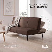 Thumbnail for Sofá Cama Individual Reclinable Plegable de 3 Posiciones