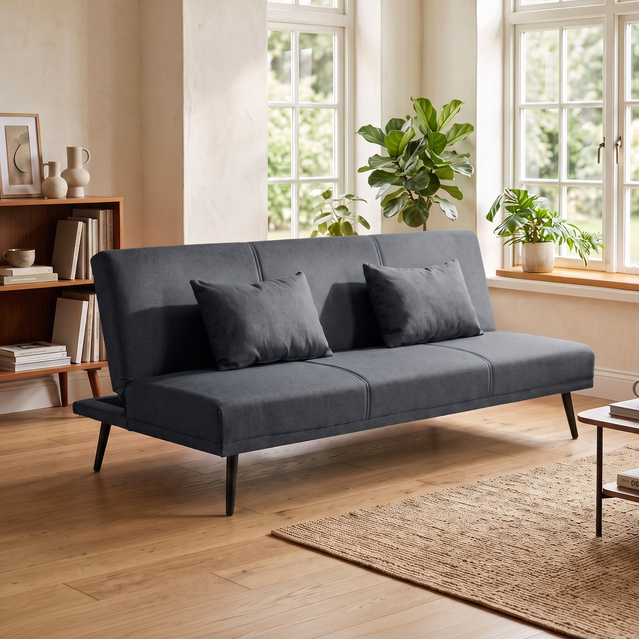 Sofá Cama Individual Reclinable Plegable de 3 Posiciones
