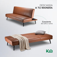 Thumbnail for Sofá Cama Individual Reclinable Plegable de 3 Posiciones