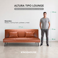 Thumbnail for Sofá Cama Individual Reclinable Plegable de 3 Posiciones