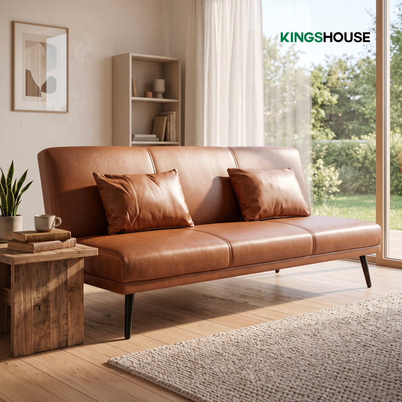 Sofá Cama Individual Reclinable Plegable de 3 Posiciones