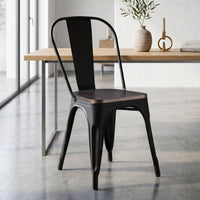 Thumbnail for Silla Tolix Metal Asiento Madera Vintage Restaurante Moderna