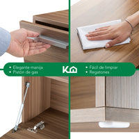 Thumbnail for Mueble TV 55” con Almacenamiento Moderno de Madera