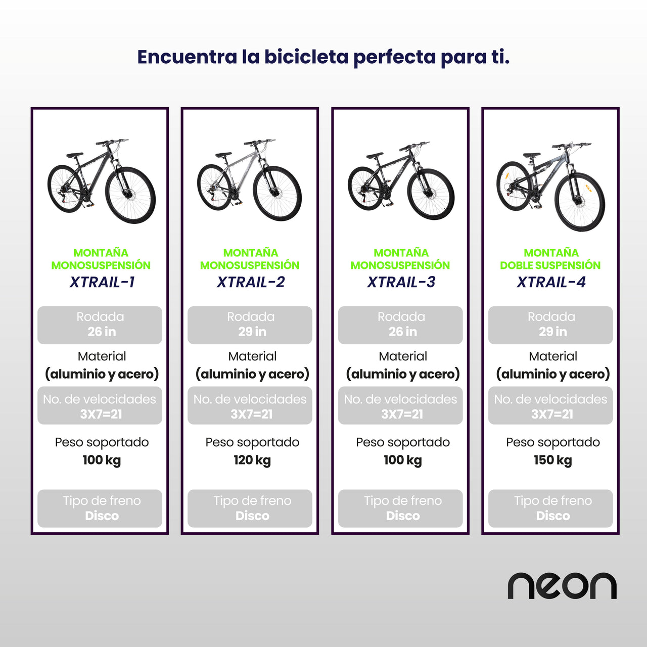 Bicicleta Montaña R26, 21 Velocidades Frenos Disco Shimano