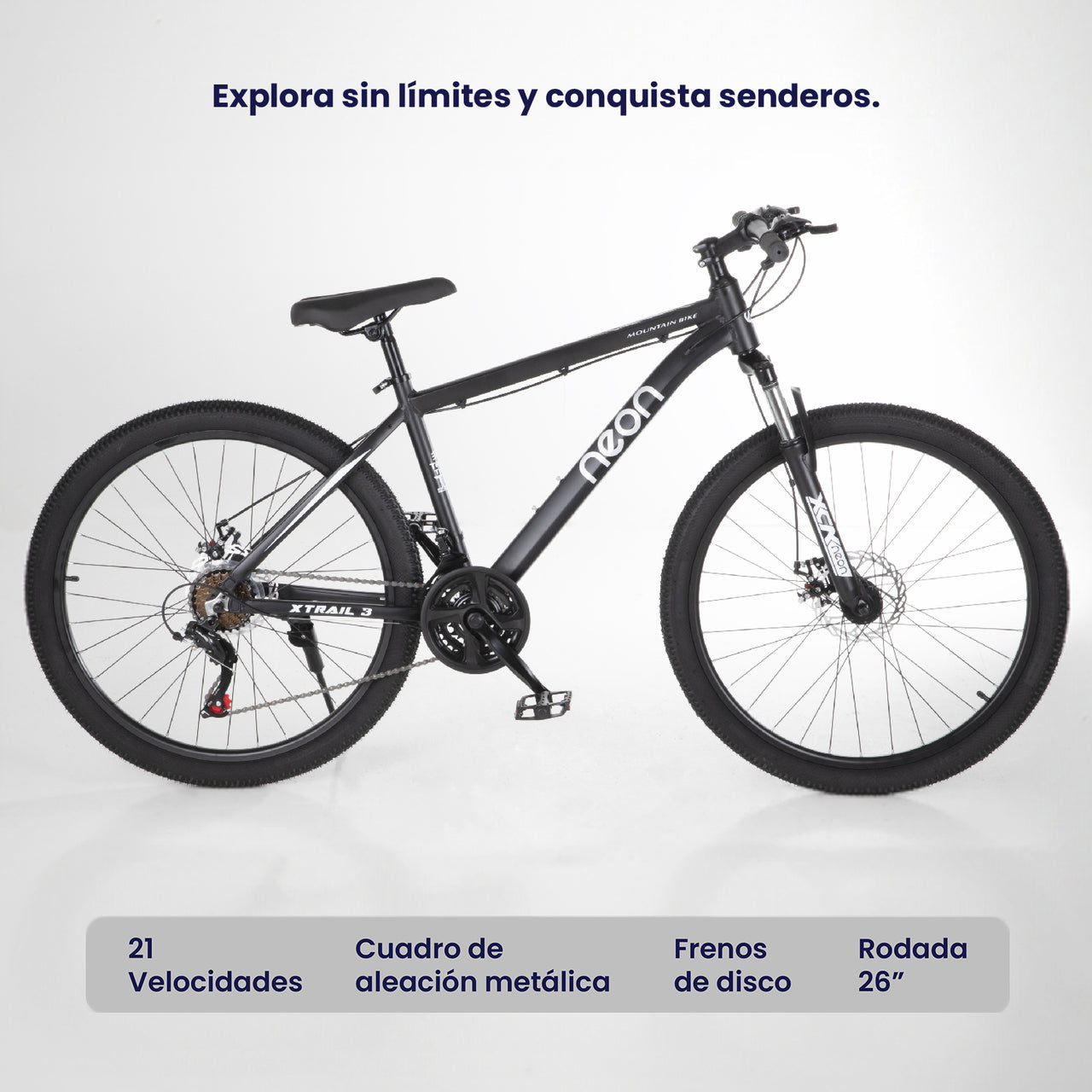 Bicicleta Montaña R26, 21 Velocidades Resistente y Ligera