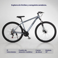 Thumbnail for Bicicleta Montaña R26, 21 Velocidades Resistente y Ligera