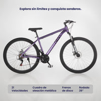 Thumbnail for Bicicleta Montaña R26, 21 Velocidades Resistente y Ligera