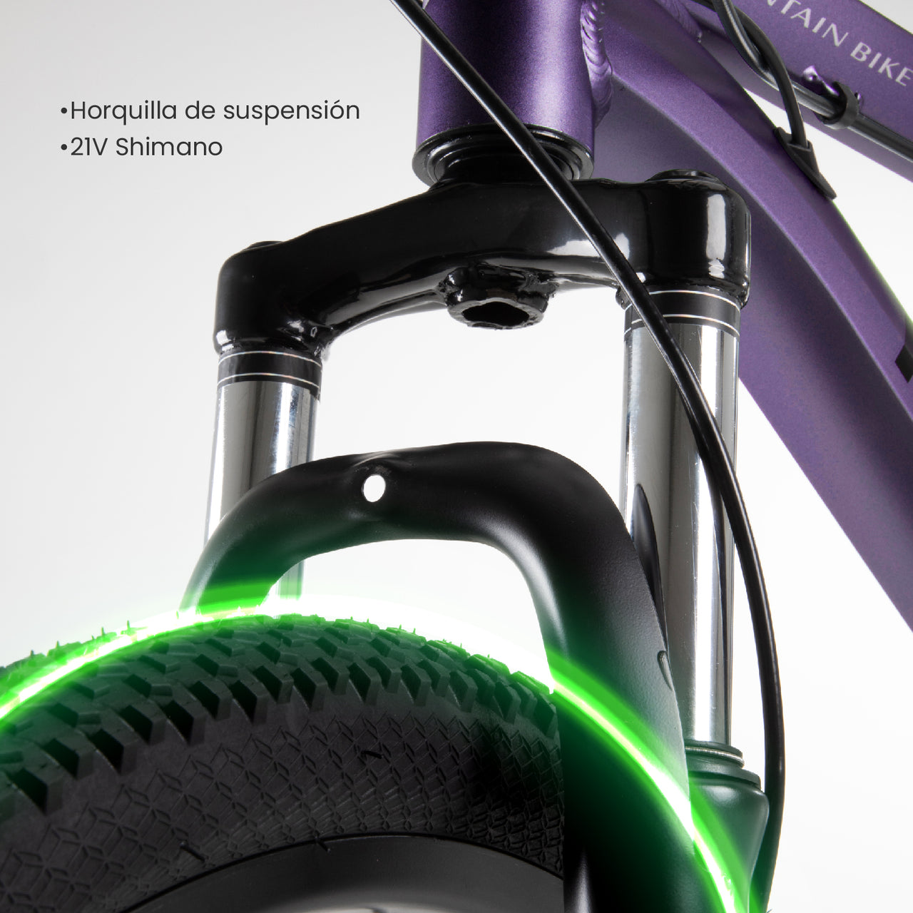 Bicicleta Montaña R26, 21 Velocidades Resistente y Ligera