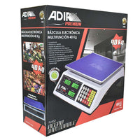 Thumbnail for Bascula Electronica Multifuncion Industrial 40 Kgs 1703 Adir