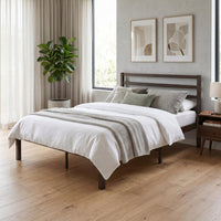 Thumbnail for Base Cama Matrimonial Metal y Madera Minimalista Resistente