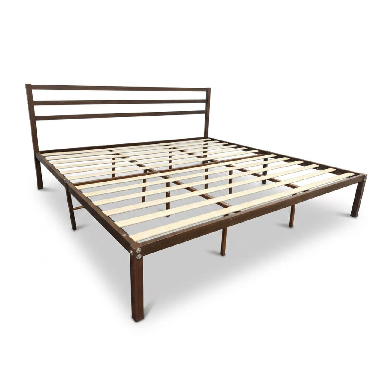 Base Cama King Size Metal y Madera Minimalista Resistente