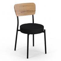 Thumbnail for Juego de Comedor 4 Sillas y Mesa Rectangular Madera Metal