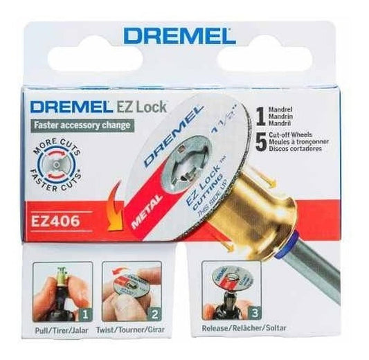 Accesorio Kit Discos Ez - 406 Cortar Mandril 5 Piezas DremelAccesorio2615E406AD-DRE