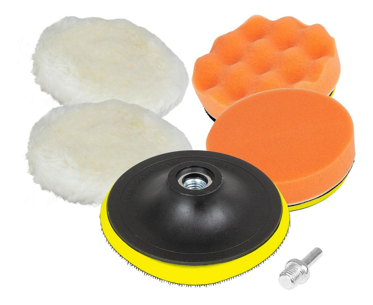 Accesorio Pulir para Taladro Juego con 6 Pcs 125 mm Kingsman