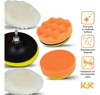 Thumbnail for Accesorio Pulir para Taladro Juego con 6 Pcs 125 mm Kingsman