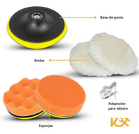 Thumbnail for Accesorio Pulir para Taladro Juego con 6 Pcs 125 mm Kingsman