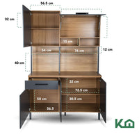 Thumbnail for Alacena Organizador Rack Multiusos Gabinete Despensero 210cm