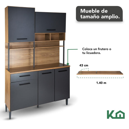 Alacena Organizador Rack Multiusos Gabinete Despensero 210cmRACK210