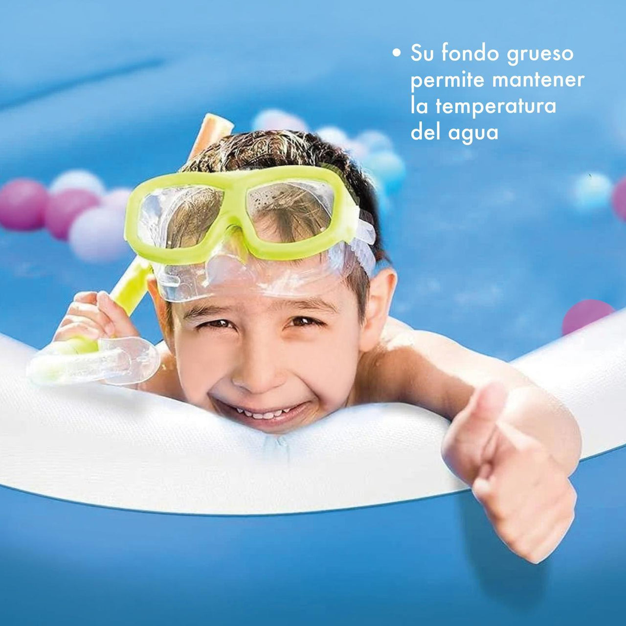 Alberca Inflable Piscina Familiar Juego Acuatico 190x 135cm