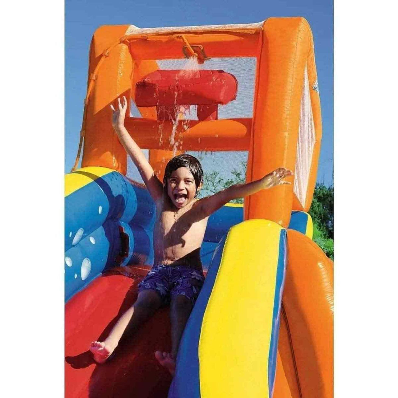 Alberca Piscina Parque Acuatico Resbaladilla + Bomba Bestway