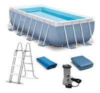 Thumbnail for Alberca Piscina Rectangular Hogar Bomba Escalera Intex