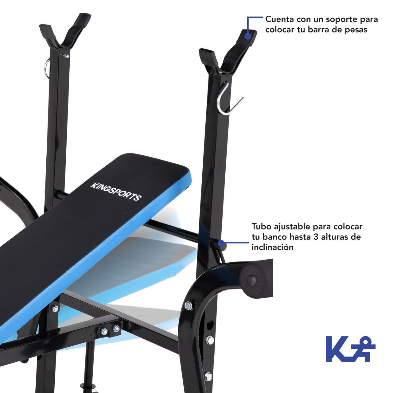 Aparato Press de Banca para Pecho Multiposiciones 140-1 Carga Maxima 120 kg