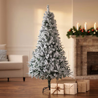 Thumbnail for Árbol Navidad Nevado 1.80 m Artificial 800 Ramas con Soporte