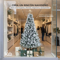 Thumbnail for Árbol Navidad Nevado 1.80 m Artificial 800 Ramas con Soporte