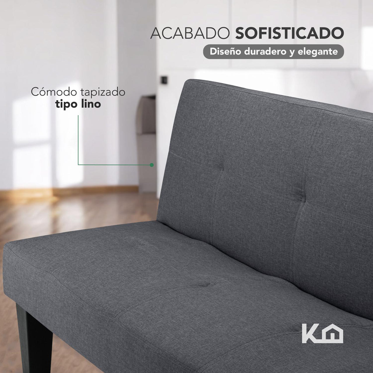 Sofá Cama Individual Reclinable Plegable de 3 Plazas