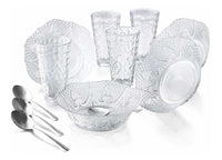 Thumbnail for Vajilla Diamante Moderna Platos Vasos Santa Elenita 12 Pzs