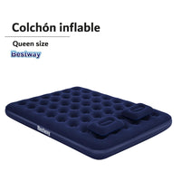Thumbnail for Colchon Cama Queen Inflable Cabeceras Camping 67374 Bestway