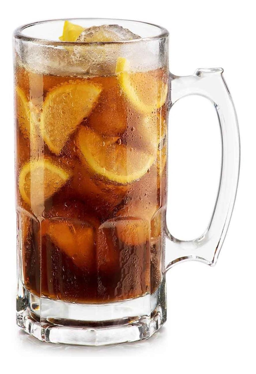 Tarro Cervecero Clasico Mega Vaso 33oz 1l Bar 12pzas Crisa