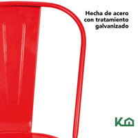 Thumbnail for Silla Tolix Metal Comedor Casa Restaurante Exterior 4 Piezas