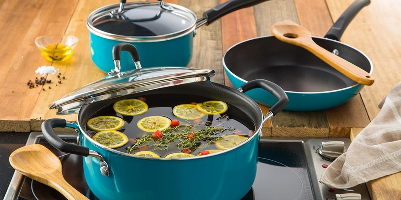 Bateria De Cocina Gourmet 7 Pcs Cucharon Madera Tramontina