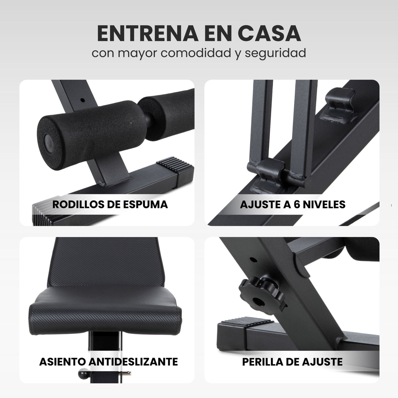 Banco De Ejercicio Plegable Multiposiciones Gimnasio Pesas