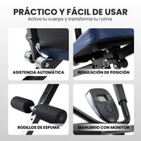 Thumbnail for Banco Ejercicio Multifuncional Plegable Abdominales Monitor