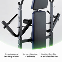Thumbnail for Banco Multiposiciones Para Hacer Ejercicio Pesas Hogar Gym