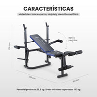 Thumbnail for Banco Multiposiciones Para Hacer Ejercicio Pesas Hogar Gym