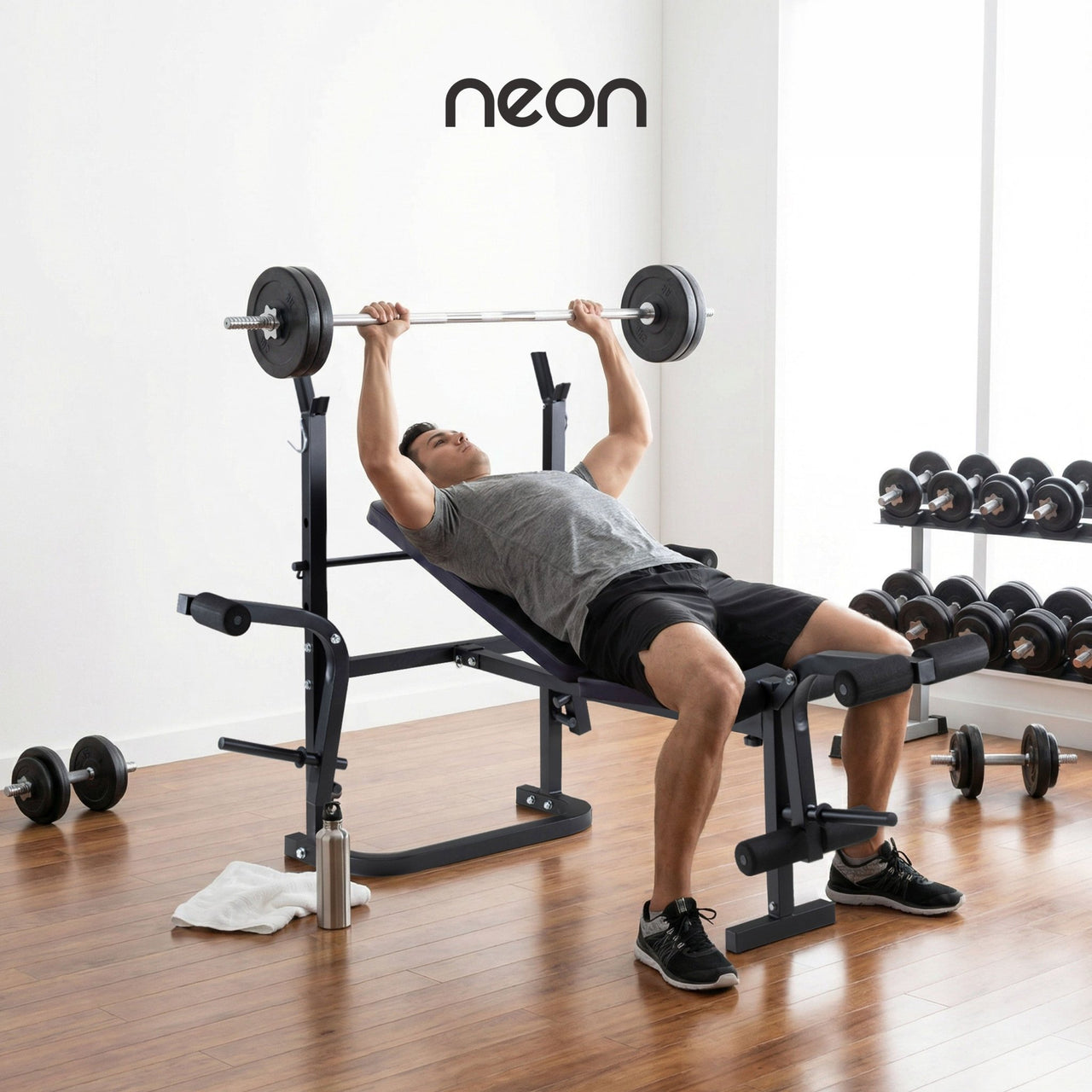 Banco Multiposiciones Para Hacer Ejercicio Pesas Hogar Gym