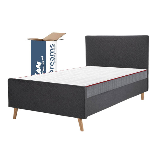 Base Cama Con Bordes Altos + Colchón con Resortes IndividualBEDFLEX - SOLOSG20