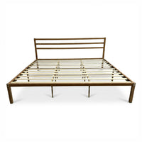 Thumbnail for Base Cama King Size Metal y Madera Minimalista Resistente