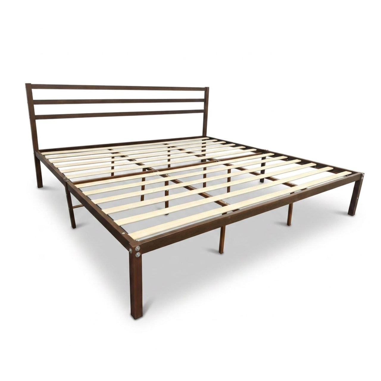 Base Cama King Size Metal y Madera Minimalista Resistente