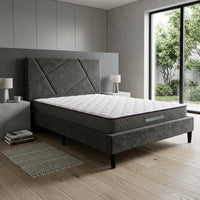 Thumbnail for Base Cama Madera Colchón Matrimonial 135x190 cm Memory Foam