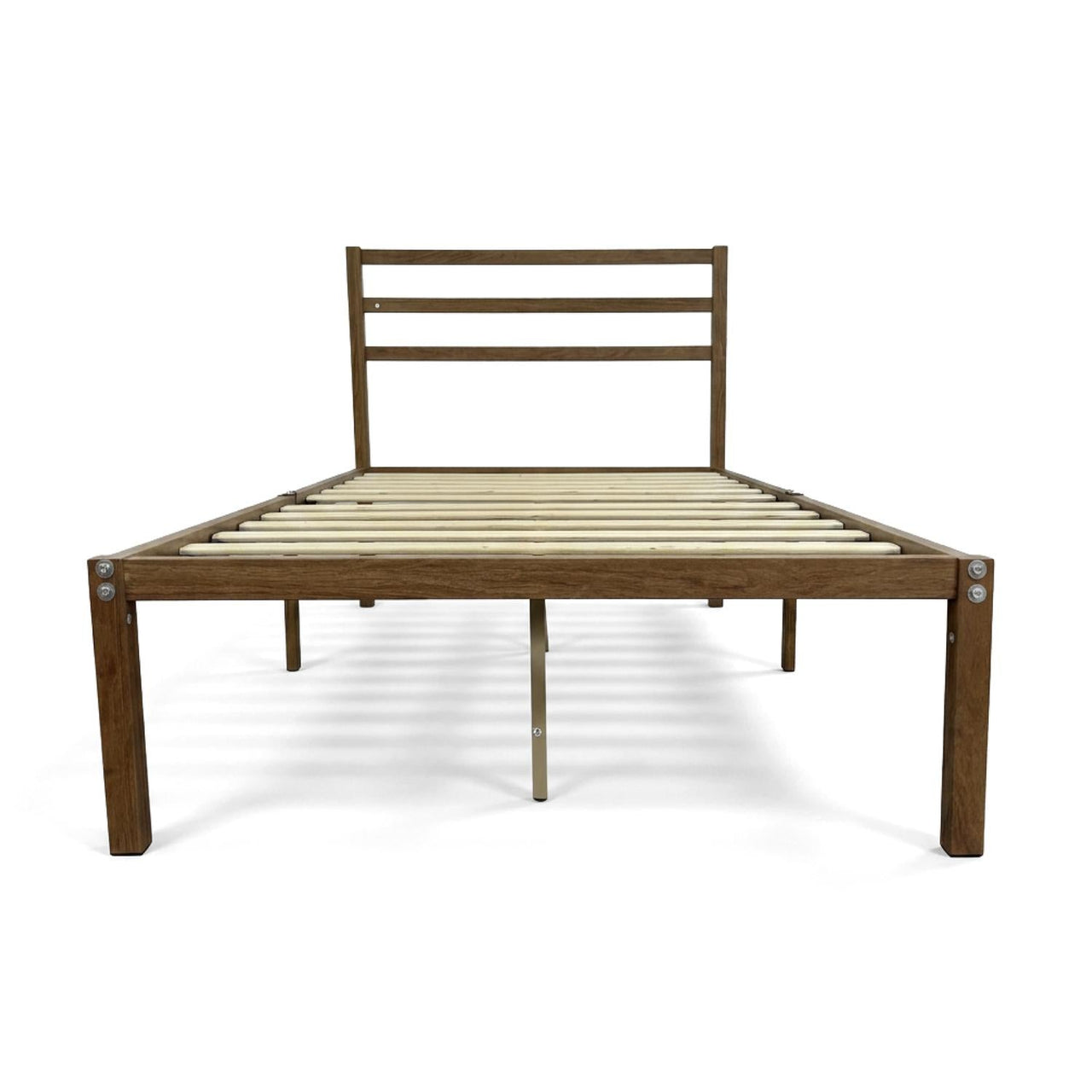 Base Cama Metal y Colchón Individual 100x190 cm Memory Foam