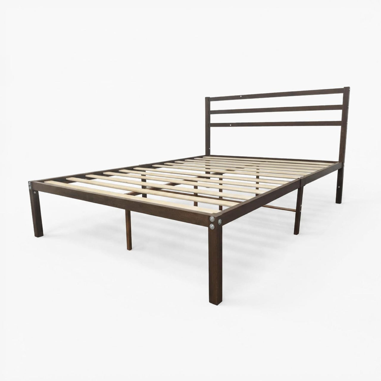 Base Cama Metal y Colchón Matrimonial 135x190 cm Memory Foam