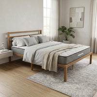 Thumbnail for Base Cama Metal y Colchón Matrimonial 135x190 cm Memory Foam