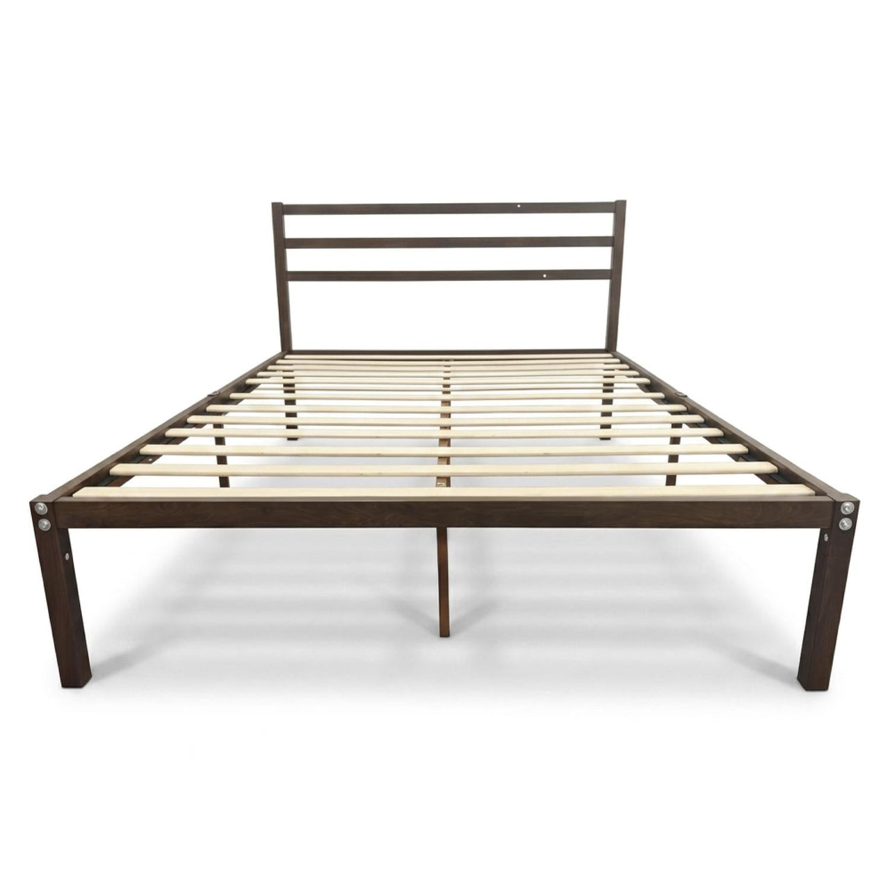 Base Cama Metal y Colchón Matrimonial 135x190 cm Memory Foam