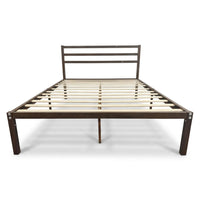 Thumbnail for Base Cama Metal y Colchón Matrimonial 135x190 cm Memory Foam